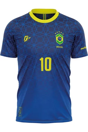 Over Fame Camiseta Filtro UV Brasil Canarinho Campeão