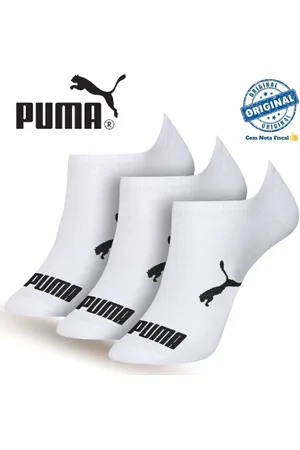 PUMA Kit 9 Pares Meia Sapatilha Unissex Algodão Com NF