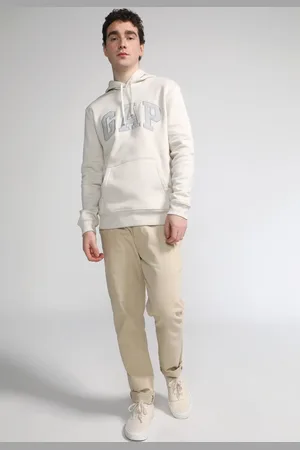 GAP Blusa de Moletom Flanelada Fechada Logo