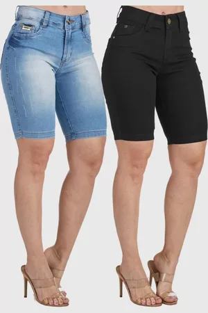 HNO Jeans Kit 2 Bermudas Jeans Ciclista Premium