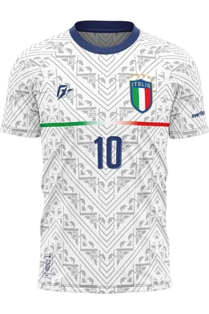 Over Fame Camiseta Filtro UV Itália Copa Torcedor Retrô Renascimento