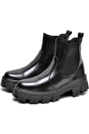 DUBUY Bota Chelsea Tratorada Preta 1504FG