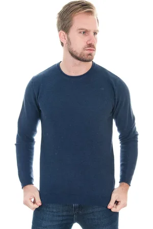 VR Blusa Tricot Masculina Crewneck Stone Escuro Mescla