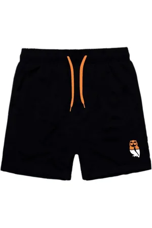 Relaxado Short Bermuda Lisa Tactel Coruja Colorida Com Bolsos Moda Praia Verão Futebol Esportes