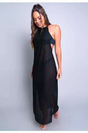 Mvb Modas Saída De Praia Longa Vestido Moda Praia