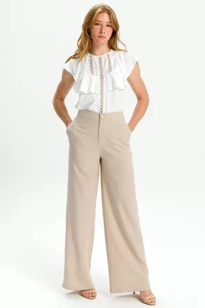 PKS GIRL Calça PKS Wide Leg Alfaiataria