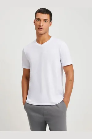 Hering Camiseta Básica Masculina Slim Em Malha Flamê