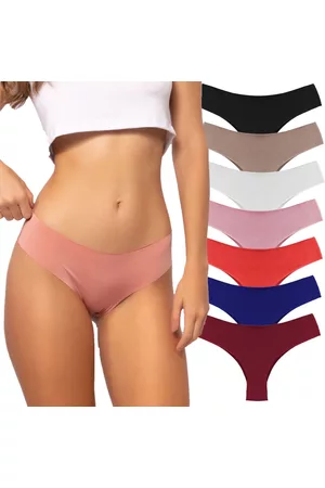 Sigh Kit Com 7 Calcinhas Tanga Sem Costura Corte Laser Atacado Multicor