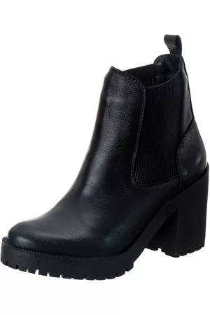 Agnes Veronez Bota De Couro Feminina Chelsea