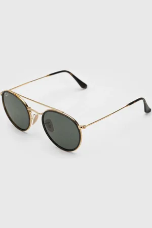 Ray-Ban Óculos de Sol Round Double Bridge /Preto