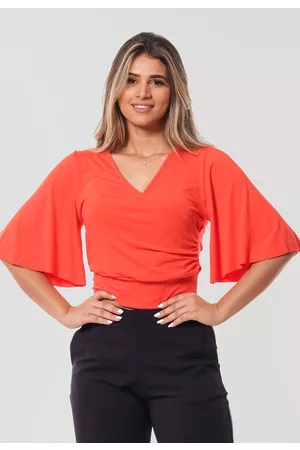 BBonnie Cropped Manga Flare 3/4 Decote V B