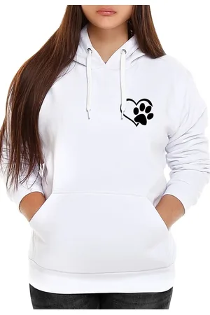 Benellys Blusa de Frio Moletom Flanelado Amor de Patas Canguru