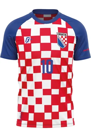 Over Fame Camiseta Filtro UV Croácia Copa Torcedor Retrô Vatreni