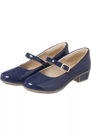Pepite Moda Infantil Infantil - Sapatilha Feminina Salto Azul Moda Saltinho Pepite