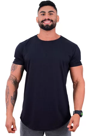 Alto Conceito Camiseta Longline Masculina MXD Conceito para Academia e Casual Algodão