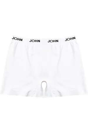 John John Cueca Boxer Poliamida Branca 1UN