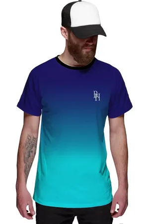 Di Nuevo Camiseta Céu Degradê Oceano Masculina