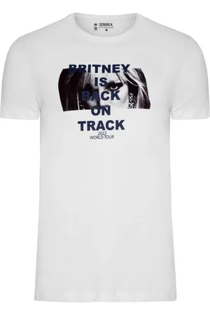 Sergio K. Camiseta Masculina Brit. Is Back Branca