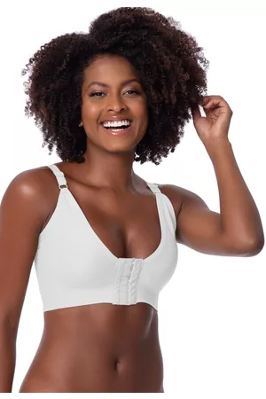 Gabi Sutiã Reforçado Rose Cirúrgico Pós Operatório Silicone Branco