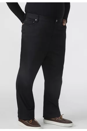 Banana Republic Calça Sarja Plus Size Reta Traveler Preta