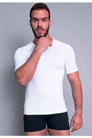 Mvb Modas Camisa Térmica Masculina Manga Curta Segunda Pele Proteção Uv 50+