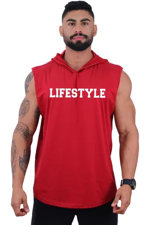 Alto Conceito Regata Longline Machão Masculina Com Touca Para Academia Treino Algodão MXD Conceito Lifestyle