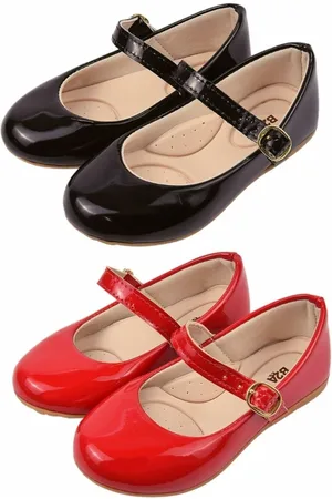 B2A kids Infantil - Kit 2 Pares Sapatilha Menina B2A e Vermelho