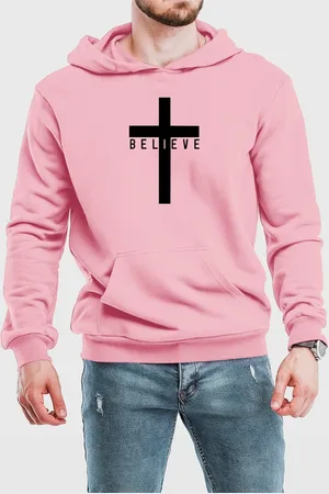 Benellys Blusa de Frio Moletom Flanelado Believe Canguru Claro
