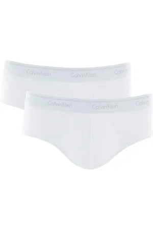 Calvin Klein Cueca Brief C11.01 BR00 Cotton Stretch Classic Branca Pack 2UN