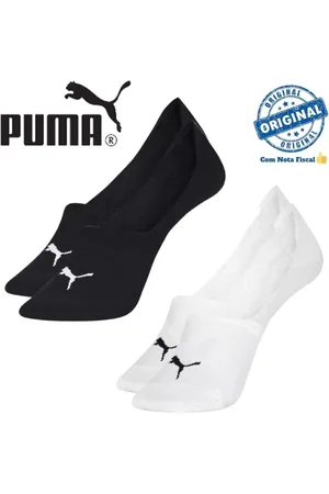 PUMA Kit 4 Pares Meias Sapatilha Invisível Algodão Feminino