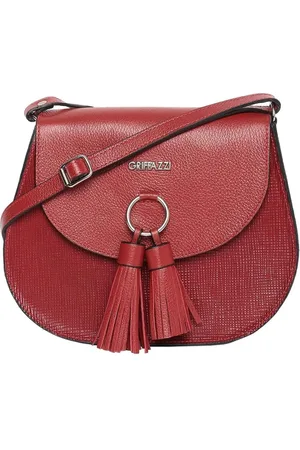 Griffazzi Bolsa de Couro Vermelha