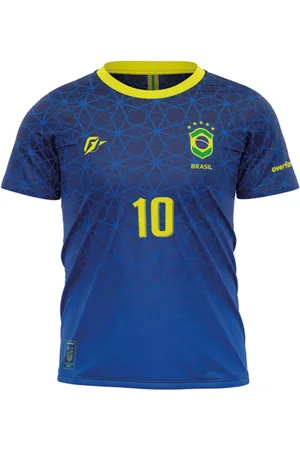 Over Fame Camiseta Filtro UV Brasil Canarinho Campeão