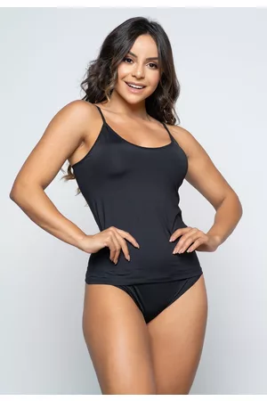 Vicbela Camisa Regata RB Moda Segunda Pele Básica Alça Fina Camiseta