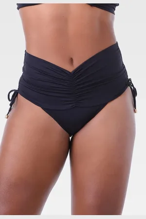 Summer Soul Calcinha Hot Pants Franzida Preta