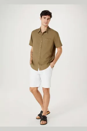 Hering Bermuda Básica Masculina Chino Reta Em Sarja