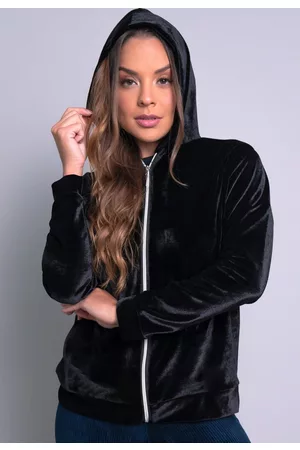 Mvb Modas Casaco Veludo Molhado Jaqueta Capuz Inverno