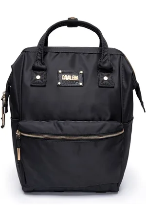 Mochila Bolsa Cavalera Escolar Faculdade Trabalho Para Notebook Reforçada  Moderna Juvenil - Preto+Branco