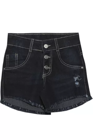 Popstar Infantil - Shorts Juvenil c/ Botão Jeans