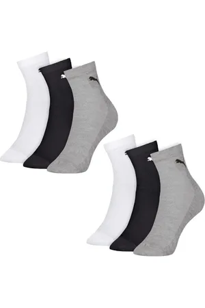 PUMA Kit 6 Pares de Meias Masculinas Cano Médio Esportivas 39-43