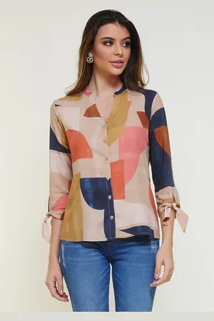 Intens Camisa Manga 3/4 Viscose Abstrato