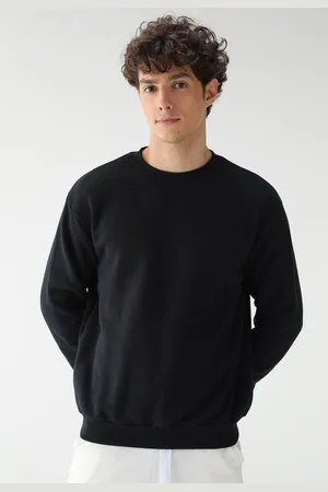 Benellys Blusa de Frio Moletom Flanelado Liso Gola Redonda