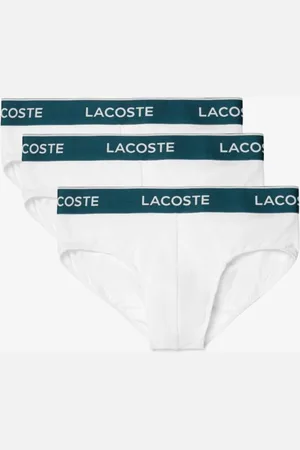 Lacoste Pack de três cuecas masculinas em algodão com cós assinado