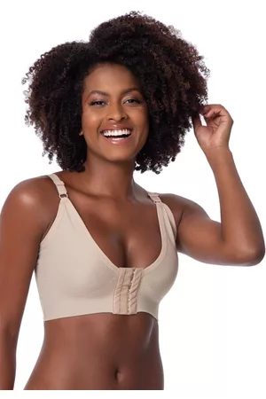 Gabi Sutiã Reforçado Rose Cirúrgico Pós Operatório Silicone Bege