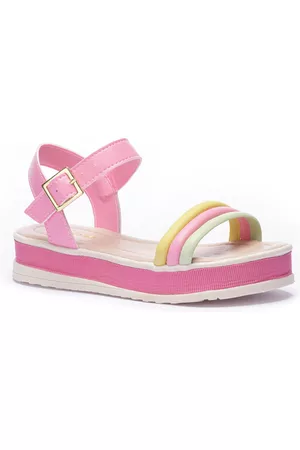 Tininha Infantil - Sandália Flatform Tiras Coloridas