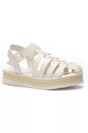Tininha Infantil - Sandália Flatform Fisherman Marfim