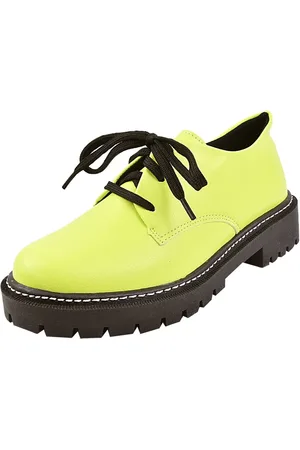 Rosa Chic Calçados Oxford Fosco ROSA CHIC CALÇADOS Sola Tratorada Plataforma Coturno Retro Vintage Verde