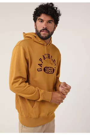 GAP Blusa de Moletom Flanelada Fechada Athletic