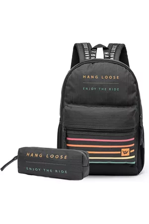 Hang Loose Mochila Escolar Masculina + Estojo Reforçada