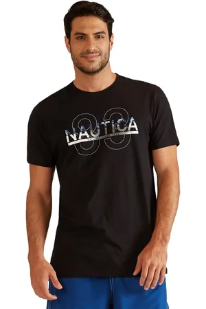 Nautica Camiseta Masculina Sailing Since 1983 Silk Preta