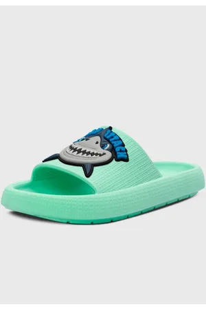 Pópidí Infantil - Chinelo Estilo Nuvem Popidi Menino Tubarao